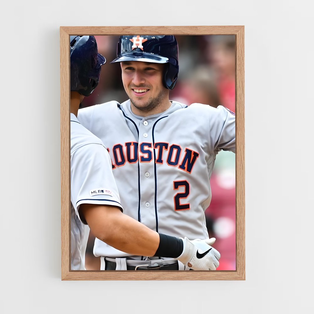Poster Astros Étoilés – affiche Baseball (vue 4)